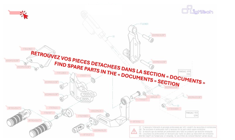 Commandes reculées réglables LIGHTECH fixes - sélection standard