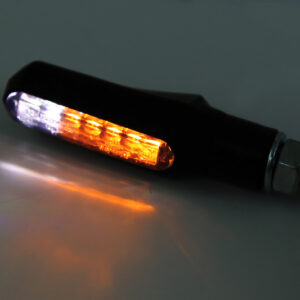 Clignotant/feu de position LED HIGHSIDER smart Shorty Fin 2en1 homologué - verre fumé - la paire