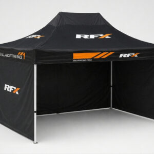 Tonnelle de paddock RFX Home Track 4,5 x 3 m avec 3 cloisons amovibles