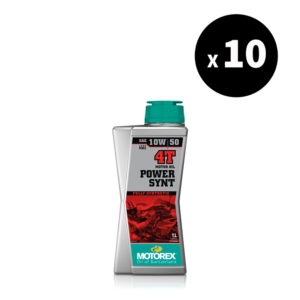 Huile moteur MOTOREX Power Synt 4T - 10W50 JASO MA2 - 1L (x10)