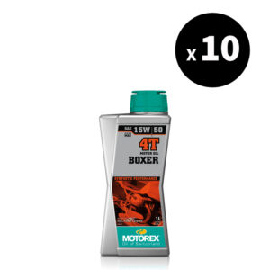 Huile moteur MOTOREX Boxer 4T - 15W50 - 1L (x10)