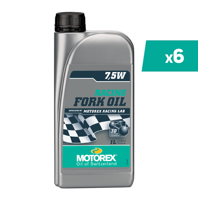 Huile de fourche MOTOREX Racing Fork Oil - 7,5W - 1L (x6)