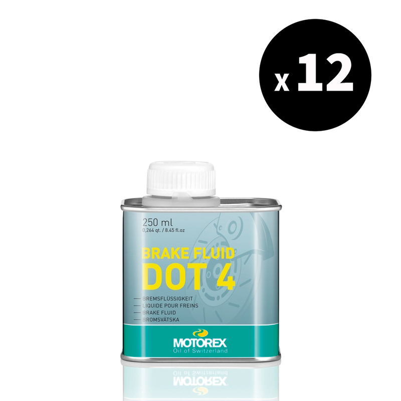 Liquide de frein MOTOREX Brake Fluid DOT 4 - 250ml (x12)