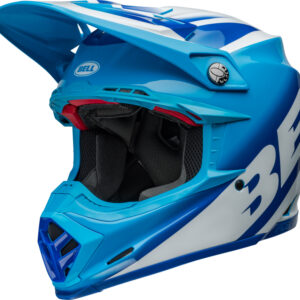 Casque BELL Moto-9S Flex - Rail Gloss Blue/White