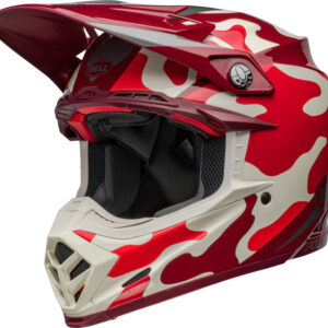 Casque BELL Moto-9S Flex - Ferrandis Méchant Gloss Red/Silver
