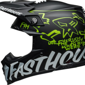 Casque BELL Moto-9S Flex - Fasthouse MC Core Matte Black/Yellow