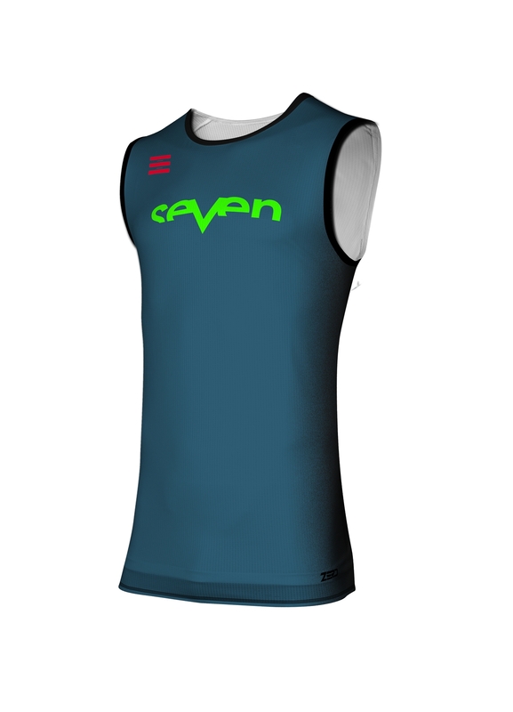 Surmaillot SEVEN Zero Dissolve junior - bleu foncé/noir