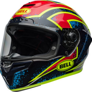 Casque BELL Race Star DLX Flex - Xenon Gloss Blue/Retina