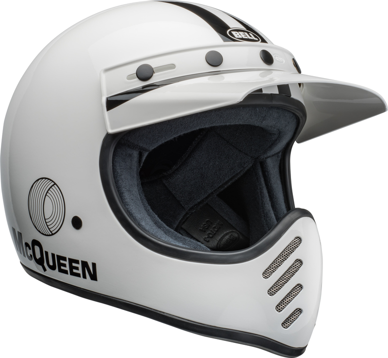 Casque BELL Moto-3 - Steve McQueen Gloss White/Black