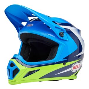 Casque BELL MX-9 Mips - Jackal Gloss Blue/Hi-Viz Yellow