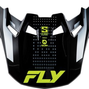 Visière FLY RACING Formula S Carbon Protocol - noir carbone/gris/Hi-Vis
