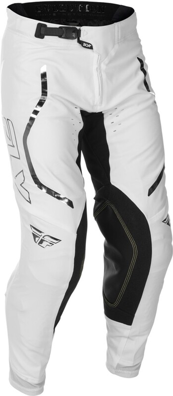 Pantalon FLY RACING Evolution DST Flash L.E. - blanc/argent