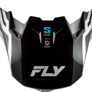 Visière FLY RACING Formula S Carbon Byte - Black Carbon/gris/argent