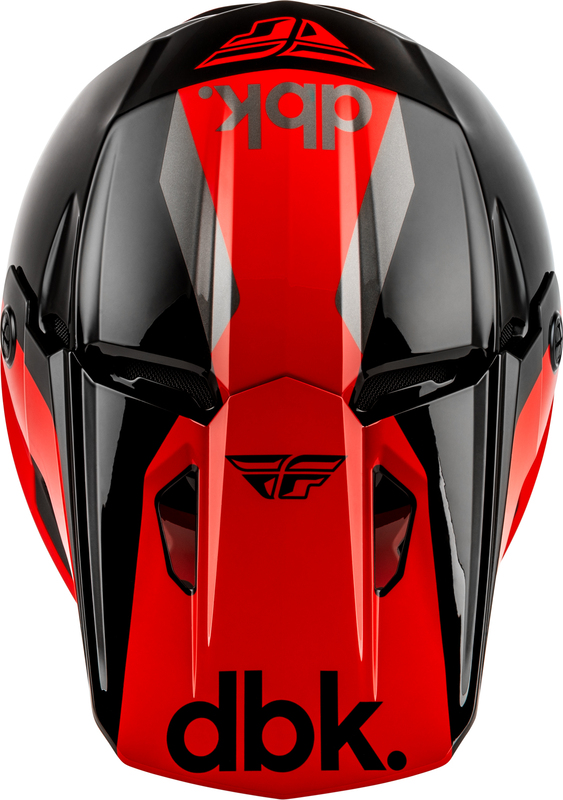 Casque FLY RACING Kinetic DBK 27 - noir/rouge/gris